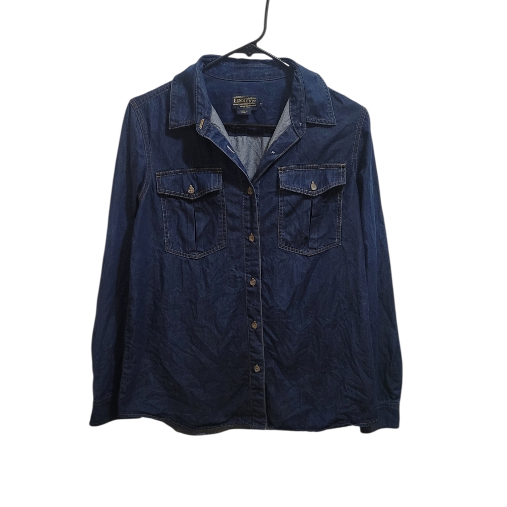 Pendleton Chambray Button Down Shirt - image 1
